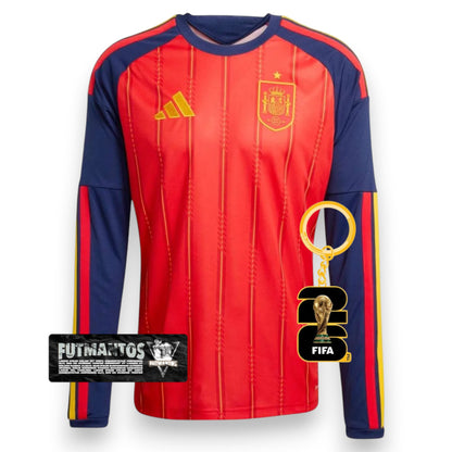 Camisa Espanha I 2026/27 - Manga Longa | Futmantos