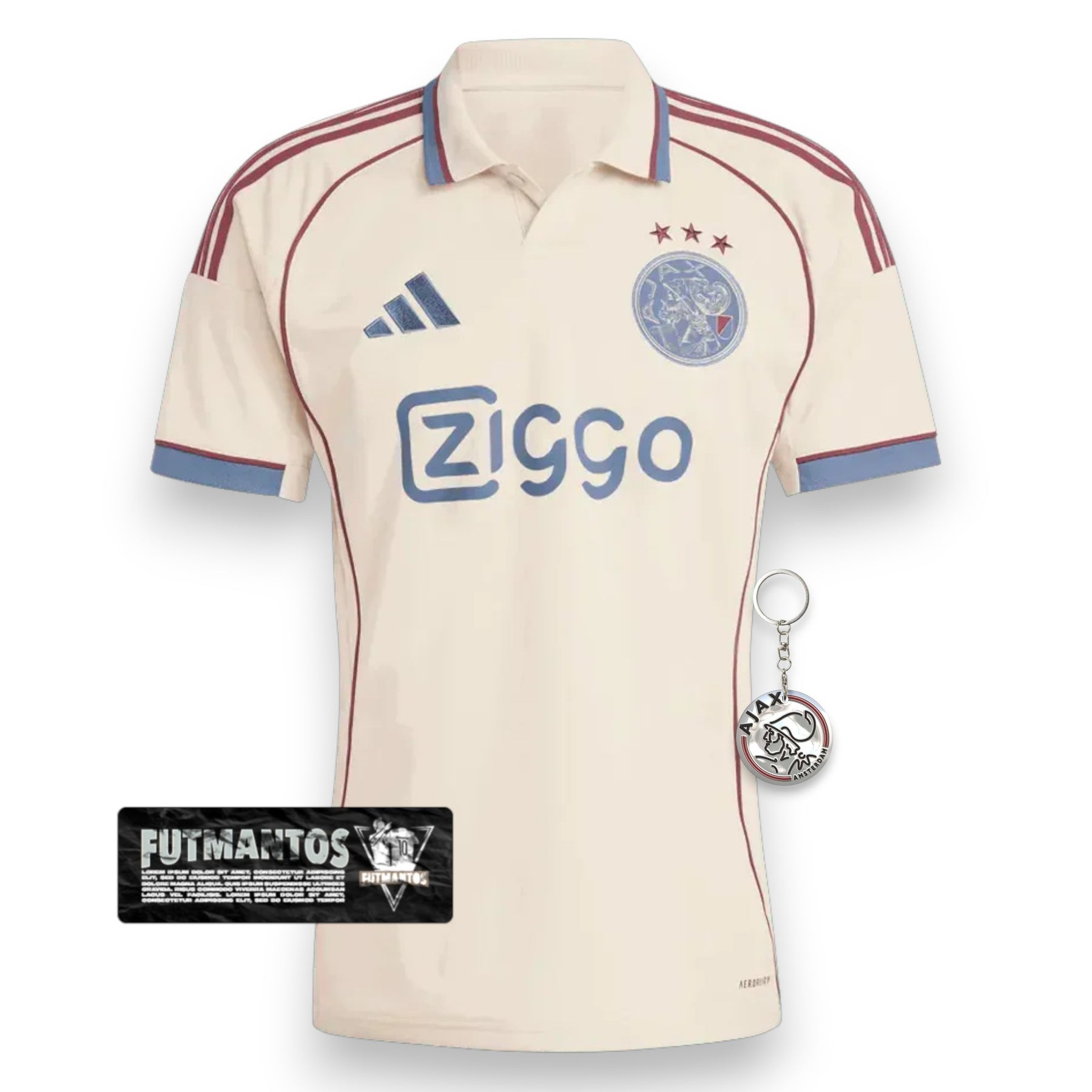Camisa Ajax III 25/26 - Branco| Futmantos