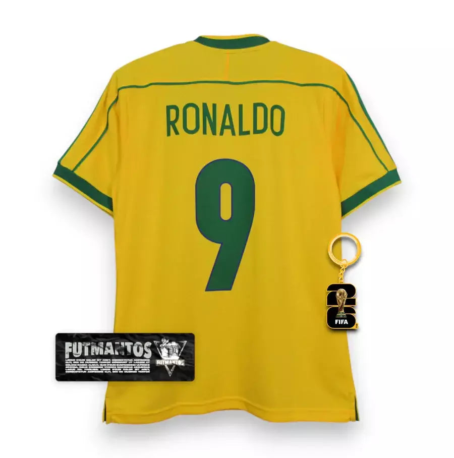 Camisa Brasil 1998 - #9 RONALDO|FutMantos