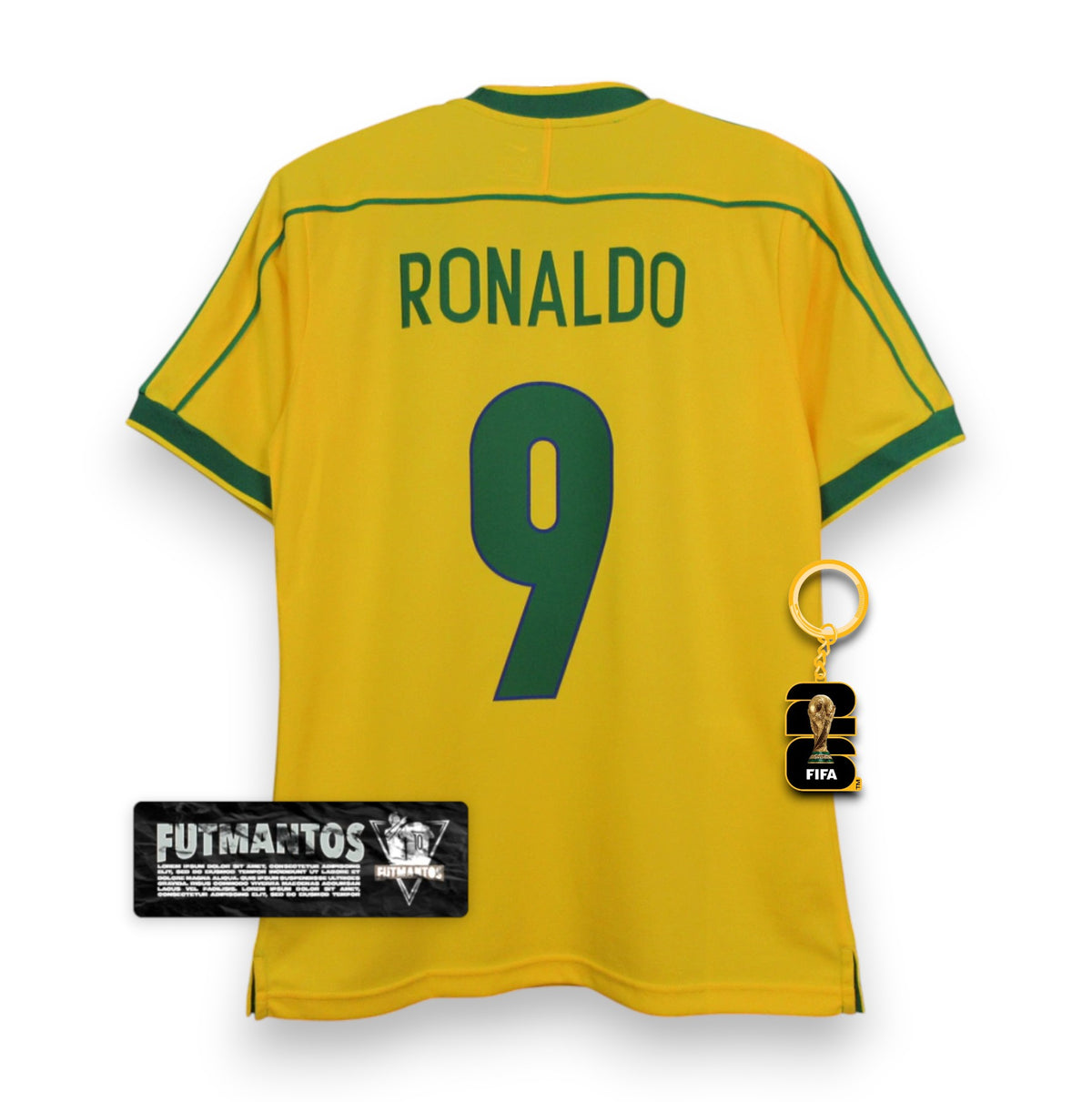 Camisa Brasil 1998 - Ronaldo #9 | Futmantos