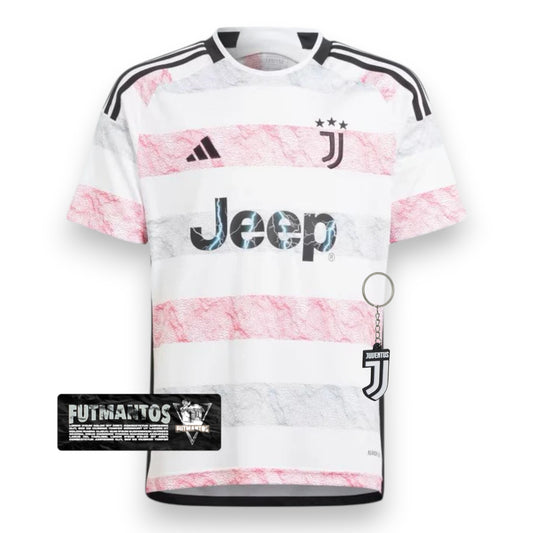 Camisa Juventus II 23/24 - Branca e Rosa | Futmantos