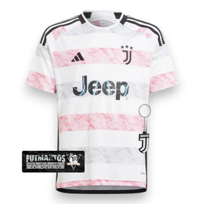 Camisa Juventus II 23/24 Adidas - Branca e Rosa | Futmantos