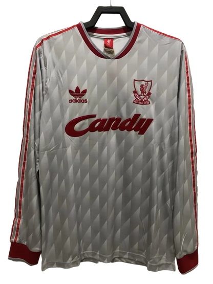 Camisa Liverpool 89/91 II Away - Versão Retrô Manga Longa