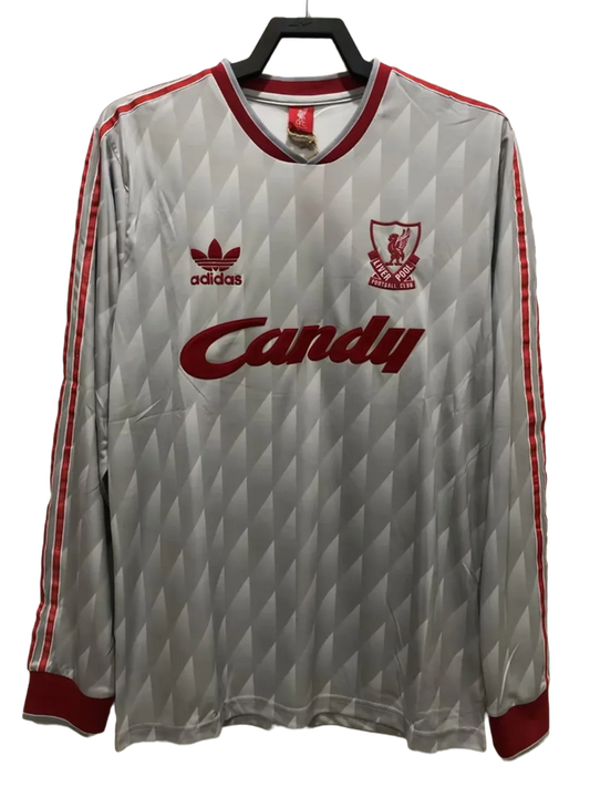 Camisa Liverpool 89/91 II Away - Versão Retrô Manga Longa