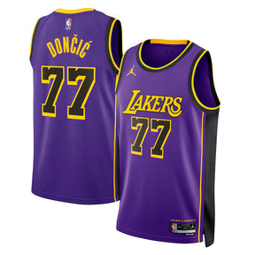 Camisa NBA Luka Dončić - Los Angeles Lakers Statement Edition 2024 - Roxa - Unissex