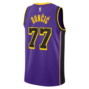Camisa NBA Luka Dončić - Los Angeles Lakers Statement Edition 2024 - Roxa - Unissex