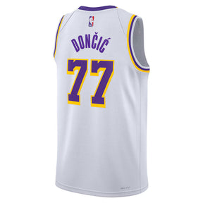 Luka Dončić - Camisa NBA Los Angeles Lakers Association Edition 2024 - Branca - Unissex