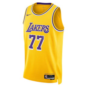 Luka Dončić - Camisa NBA Los Angeles Lakers Icon Edition 2024 - Dourada - Unissex