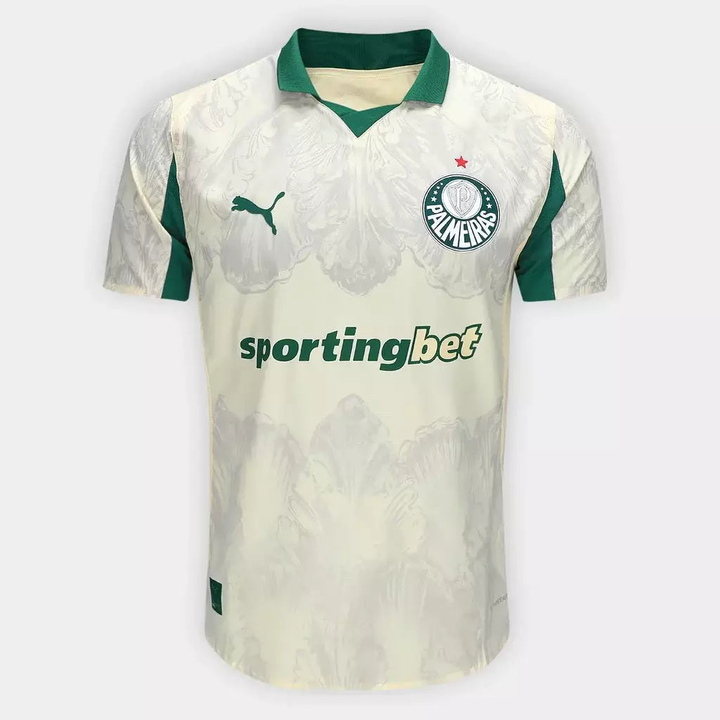 Camisa Palmeiras SportingBet Bege Jogador 25/26