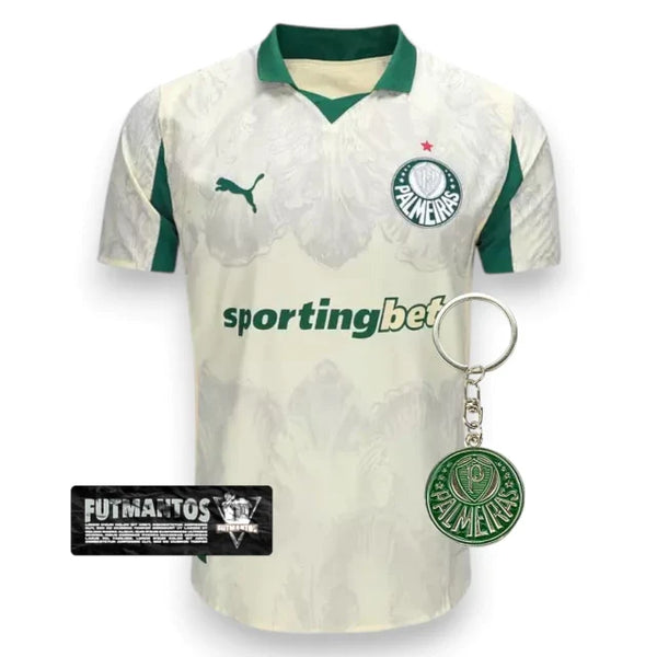 Camisa Palmeiras SportingBet Bege Jogador 25/26 | FutMantos