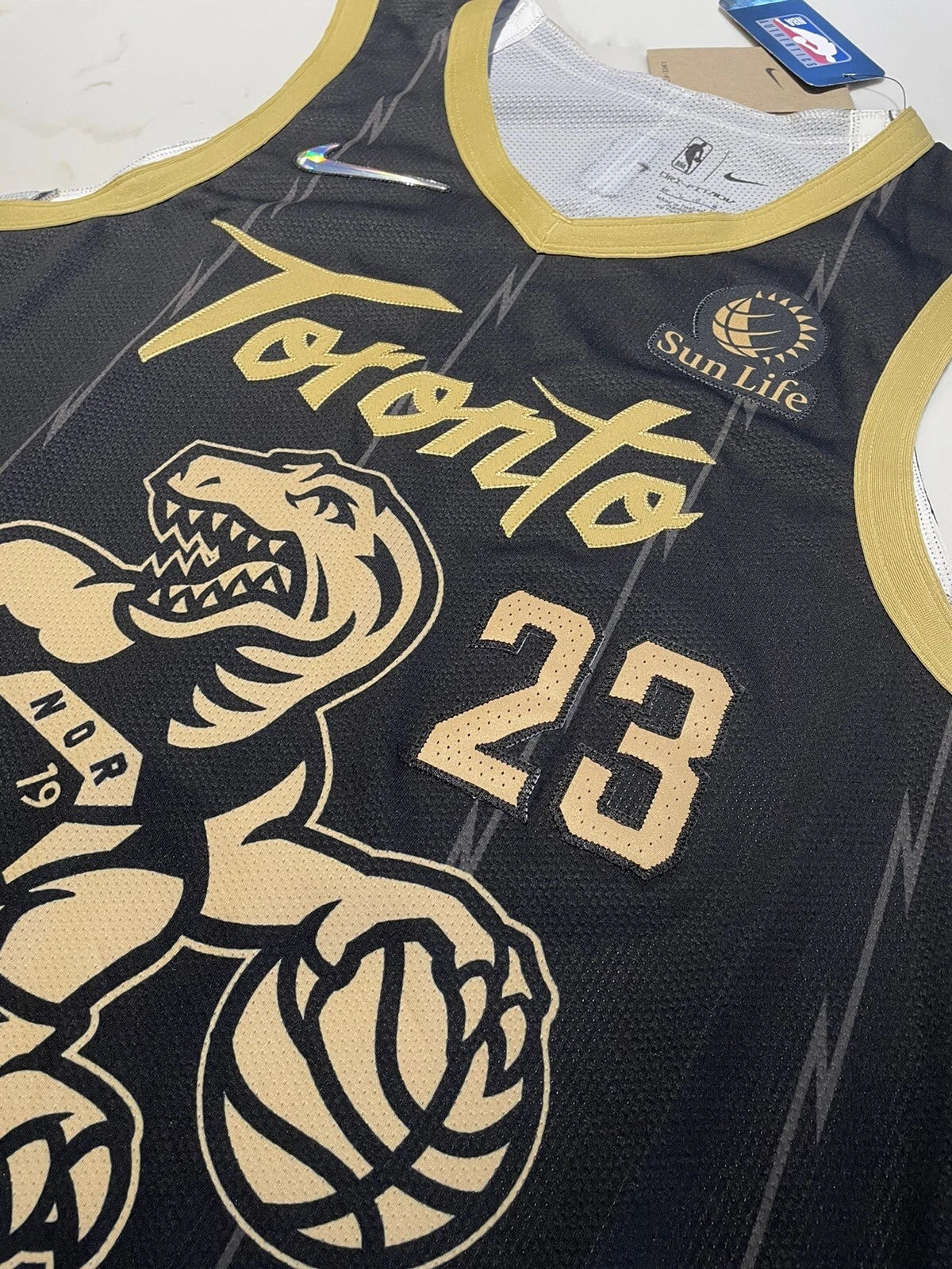 Vanvleet #23 - City Edition Toronto Raptors Authentic Fred NBA