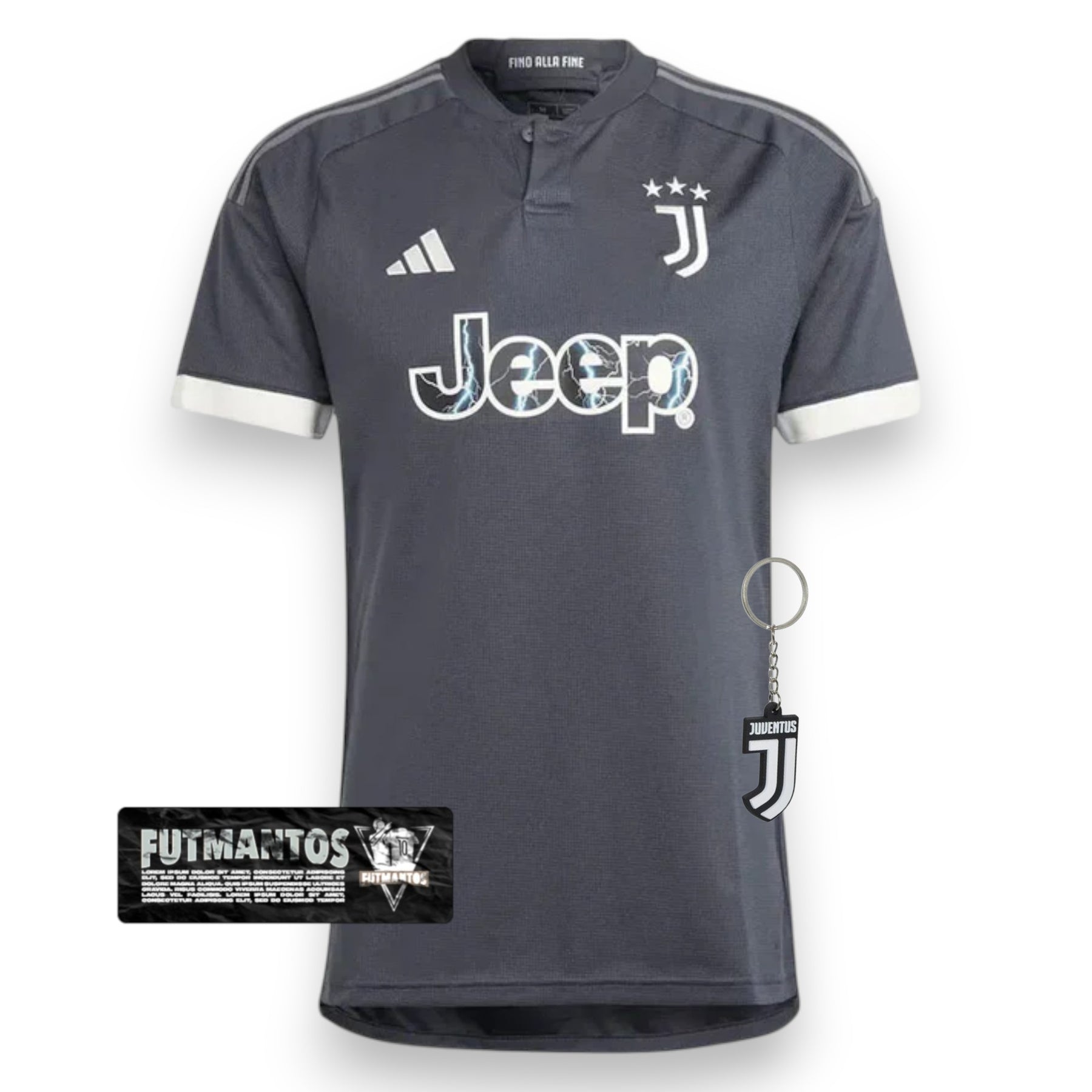 Camisa Juventus III 23/24 Adidas - Preta | Futmantos
