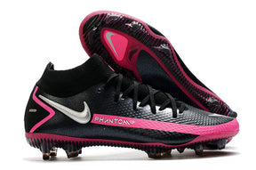 Chuteira Campo Nike Phantom GT Elite Dynamic Fit FG Black/Pink - Cano Alto