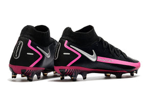 Chuteira Campo Nike Phantom GT Elite Dynamic Fit FG Black/Pink - Cano Alto