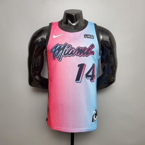 Regata Miami Heat Masculina - Rosa e Azul