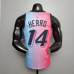 Regata Miami Heat Masculina - Rosa e Azul