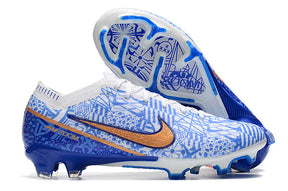 Chuteira Campo Nike Air Zoom Mercurial Vapor XV Elite FG Azul - Cano Alto