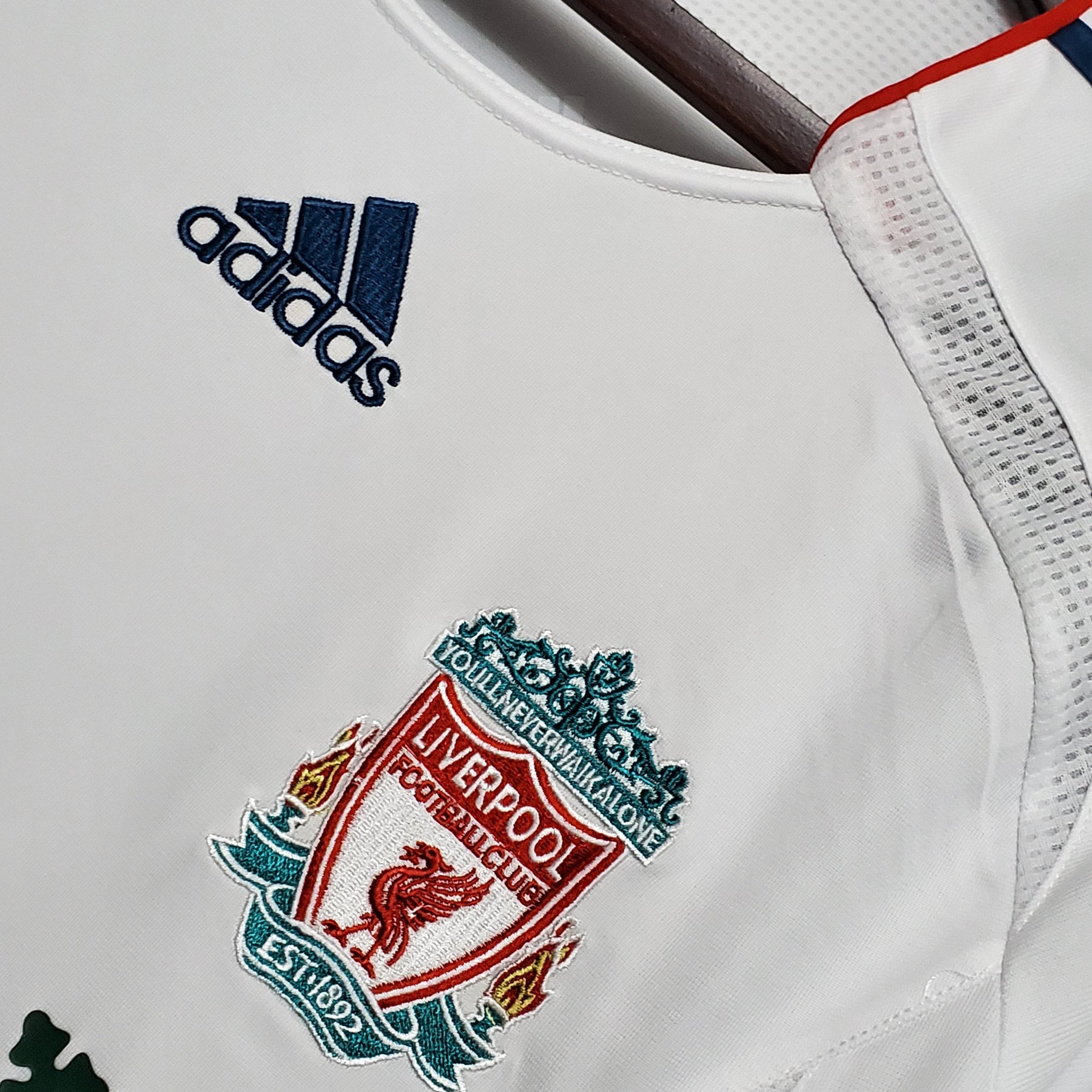 Camisa Manga Longa Liverpool 06/07 Adidas - Branco | Futmantos