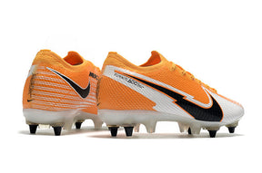 Chuteira Campo Nike Mercurial Vapor 13 Elite SG-PRO Anti Clog Branco e Laranja