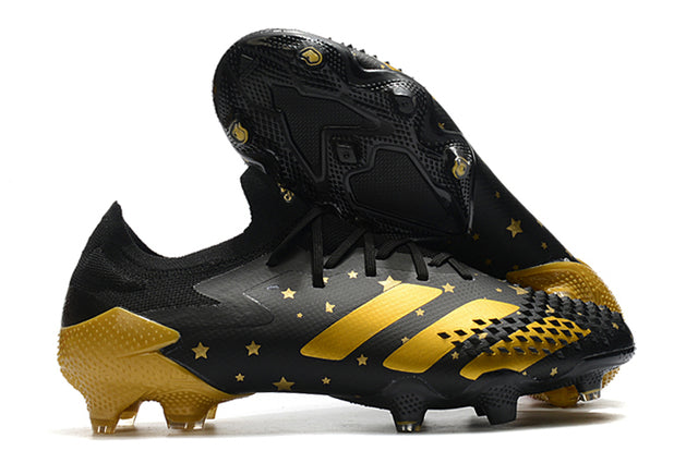 Chuteira Campo Adidas Predator Mutator + FG Black/Gold - Low