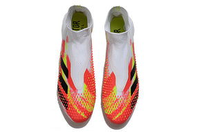 Chuteira Campo Adidas Predator Mutator + FG White/Red - Cano Alto