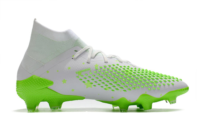 Chuteira Campo Adidas Predator Mutator .1 FG White/Green - Cano Alto