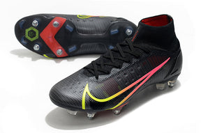 Chuteira Campo Nike Mercurial Superfly VIII Elite SG PRO Anti Clog Black/Yellow - Cano Alto