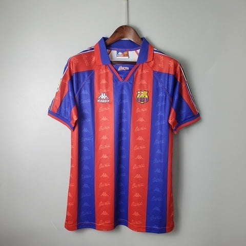 Camisa Barcelona Retrô 1996/1997 Azul e Grená - Kappa | Futmantos