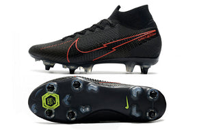 Chuteira Campo Nike Mercurial Superfly 7 Elite SG-PRO Anti Clog Black/Red - Cano Alto