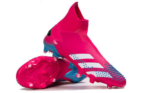 Chuteira Campo Adidas Predator Mutator + FG Black/Pink/Blue - Cano Alto