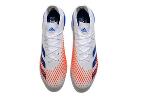 Chuteira Campo Adidas Predator Mutator .1 FG white/Blue - Cano Alto