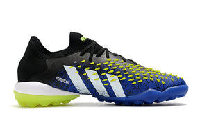 Chuteira Society Adidas Predator Freak .1 Black/Blue/Yellow - Low