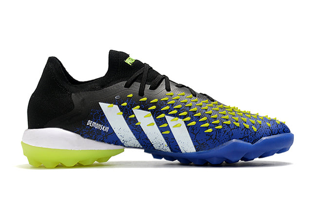 Chuteira Society Adidas Predator Freak .1 Black/Blue/Yellow - Low