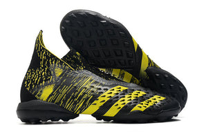 Chuteira Society Adidas Predator Freak + FG Black/Yellow - Cano Alto