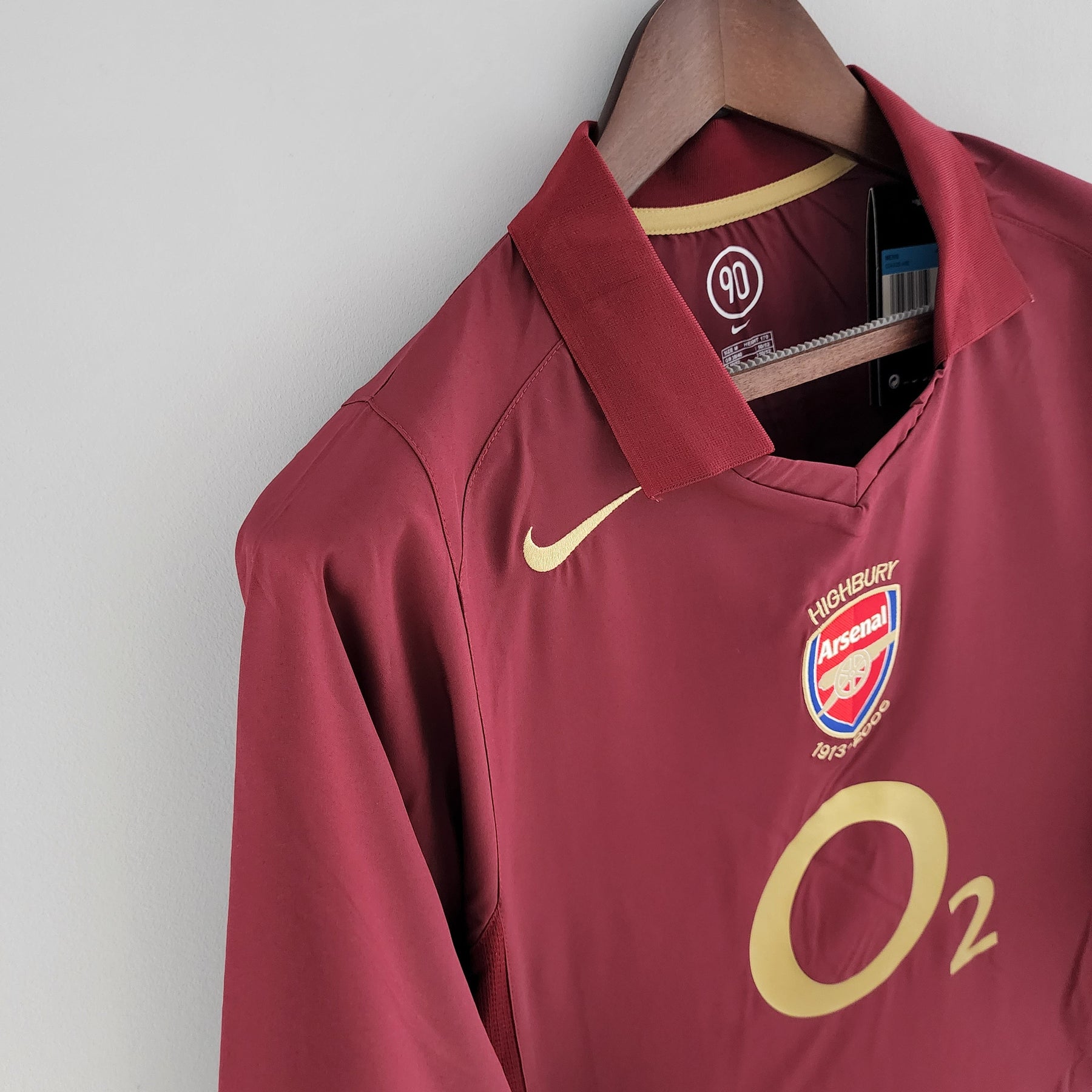 Camisa Manga Longa Arsenal 05/06 Nike - Bordo | Futmantos