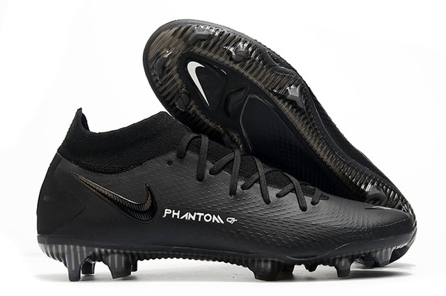 Chuteira Campo Nike Phantom GT Elite Dynamic Fit FG Black - Cano Alto