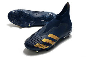 Chuteira Campo Adidas Predator Mutator .1 FG Navy Blue/Gold - Cano Alto