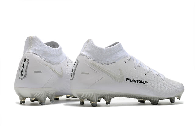 Chuteira Campo Nike Phantom GT Elite Dynamic Fit FG White - Cano Alto