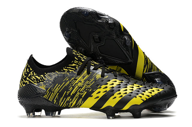 Chuteira Campo Adidas Predator Freak .1 Black/Yellow - Low