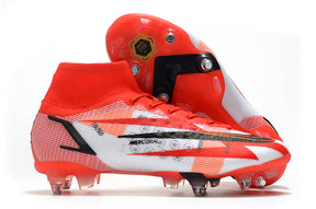 Chuteira Campo Nike Mercurial Superfly VIII Elite SG PRO Anti Clog Red/Orange - Cano Alto