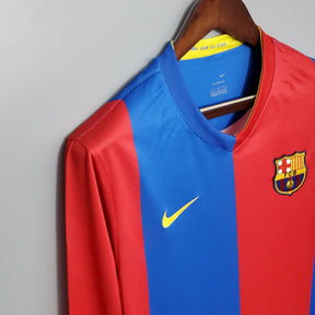 Camisa Manga Longa Barcelona 06/07 Nike - Grená | Futmantos