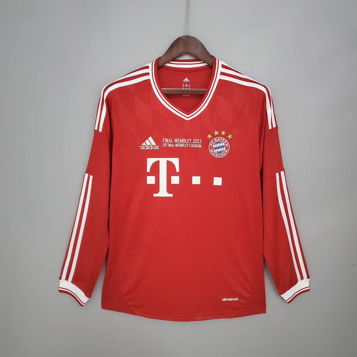 Camisa Manga Longa Bayern de Munique Champions League 2013/14 Adidas - Vermelha | Futmantos