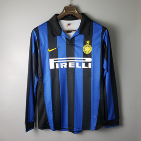 Camisa Manga Longa Inter de Milão I 1998 Nike - Azul | Futmantos