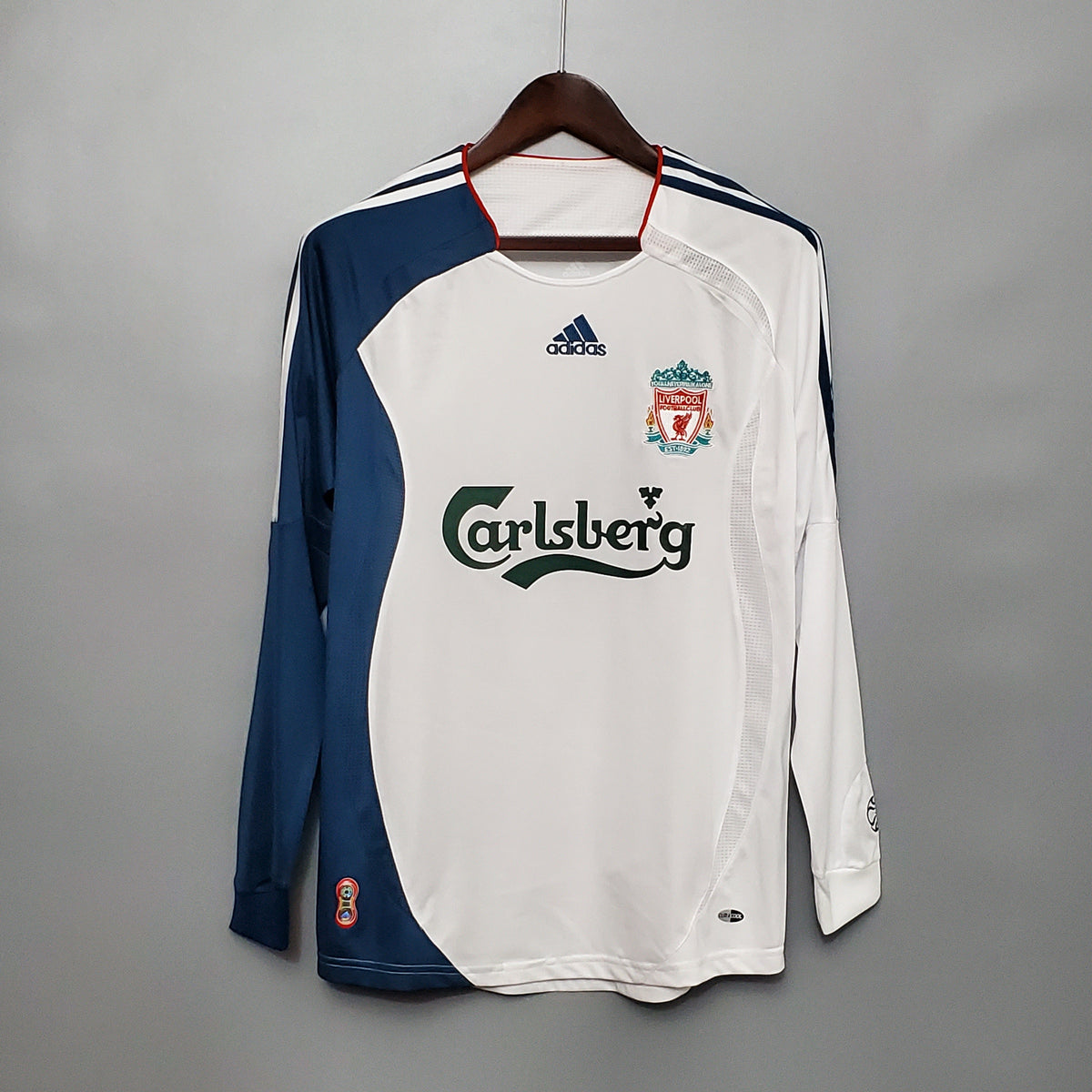 Camisa Manga Longa Liverpool 06/07 Adidas - Branco | Futmantos