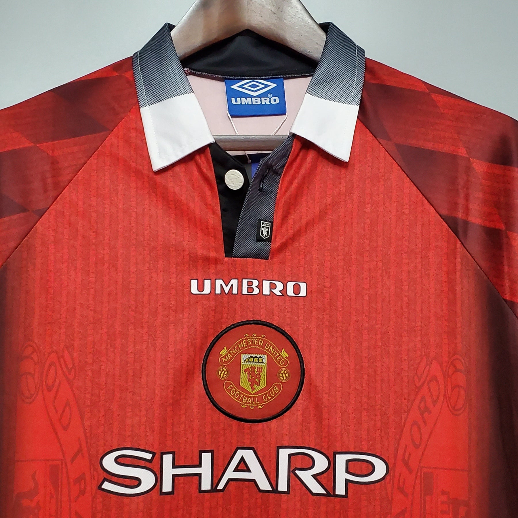 Camisa Manga Longa Manchester United 1996 Umbro - Vermelho | Futmantos