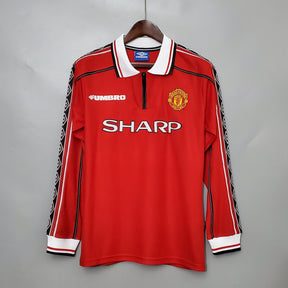 Camisa Manga Longa Manchester United 1998/99 Umbro - Vermelho | Futmantos