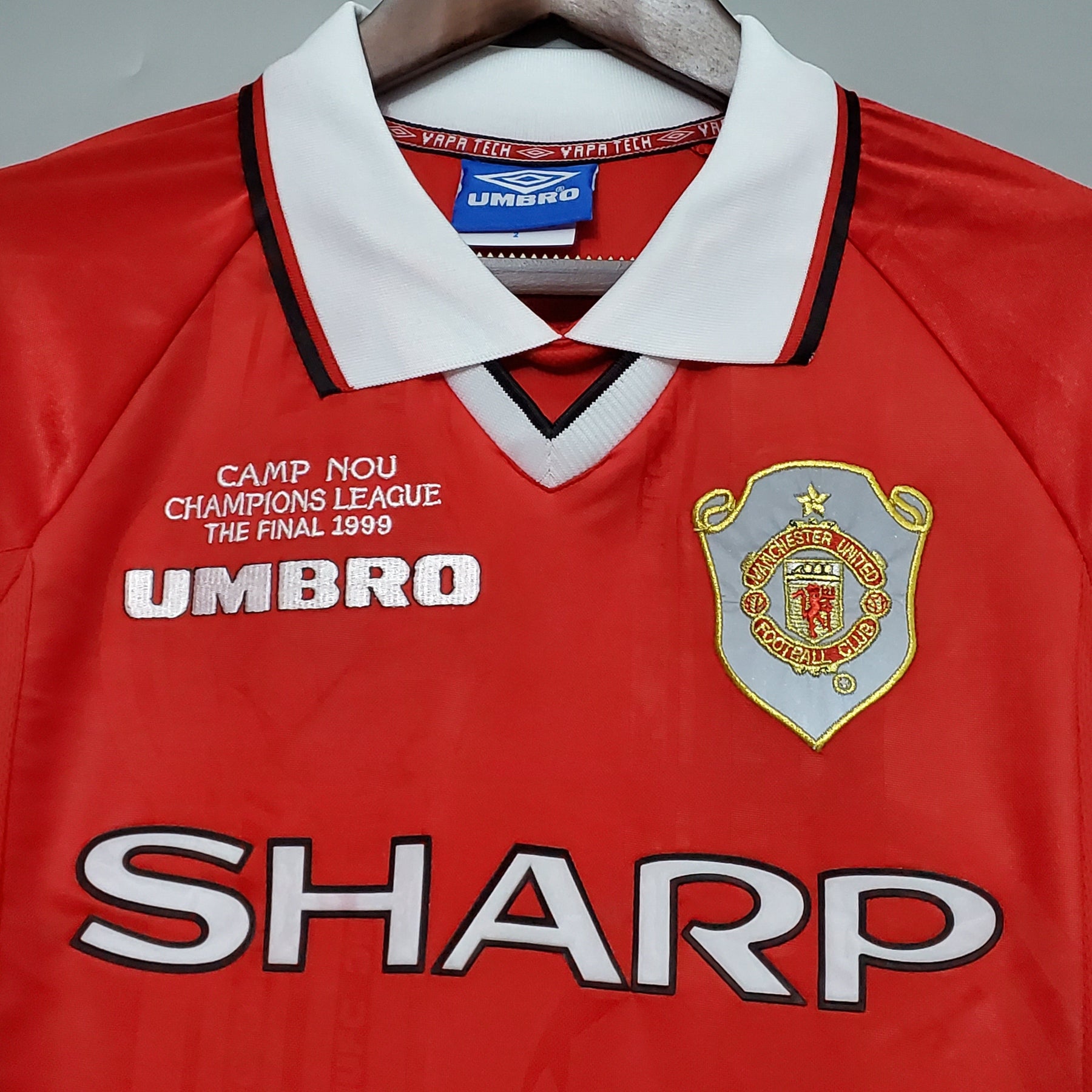 Camisa Manga Longa Manchester United 1999 Umbro - Vermelho | Futmantos