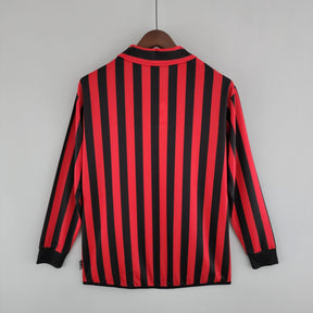 Camisa Manga Longa Milan 1999/2000 Adidas - Preto e Vermelho | Futmantos