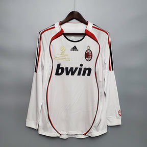 Camisa Manga Longa Milan Champions League 06/07 Adidas - Branco | Futmantos