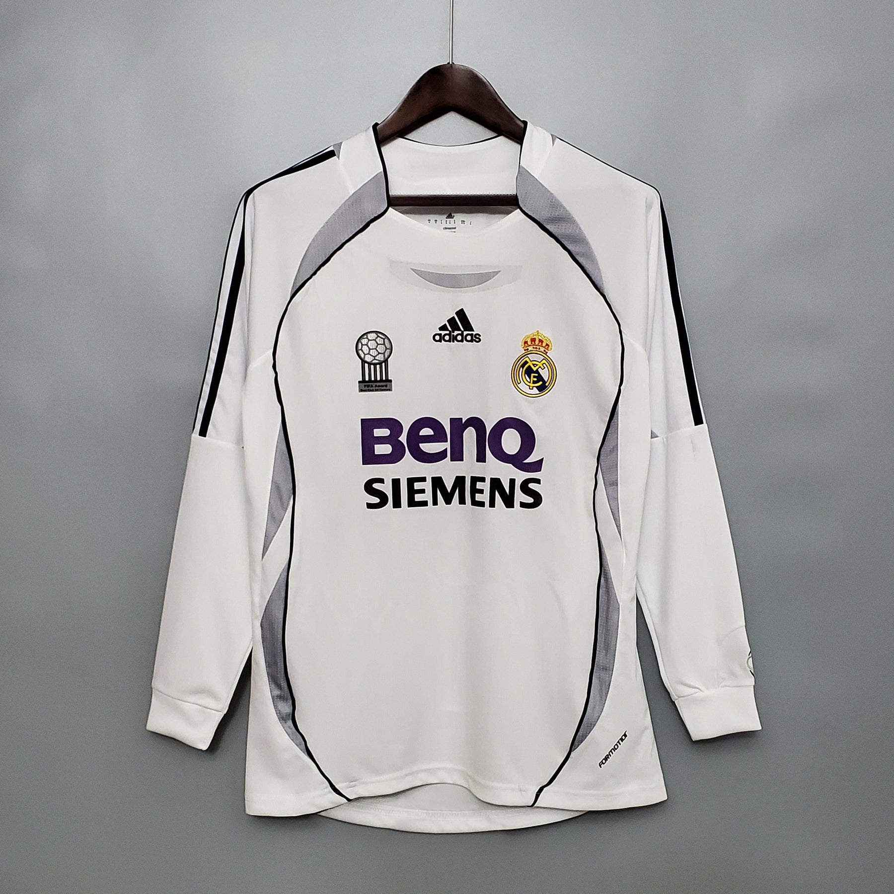 Camisa Manga Longa Real Madrid 06/07 Adidas - Branco | Futmantos